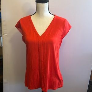 Liz Claiborne - Red Blouse - looks beautiful on! Flows lovely